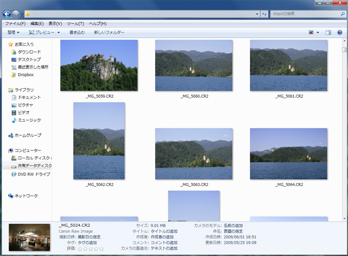 Windows7対応。エクスプローラーでRAW画像を表示する「FastPictureViewer WIC RAW Codec Pack」